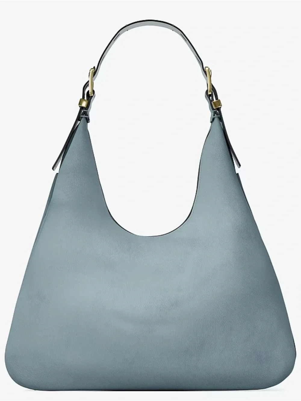 Authentic Michael Kors Slate Blue Hobo Bag with Gold-Tone Hardware